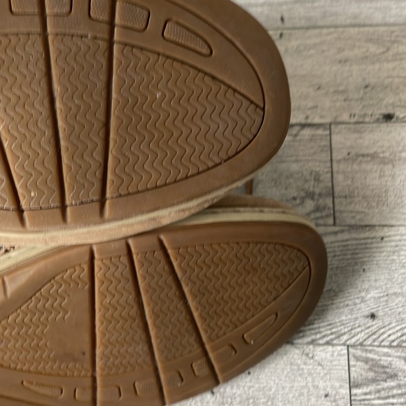 Sperry Topsider Hikerfish Linen Leopard Boots GUC - Picture 16 of 16